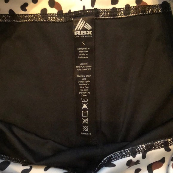 RBX Spandex with Animal Print Waistband - Picture 3 of 4
